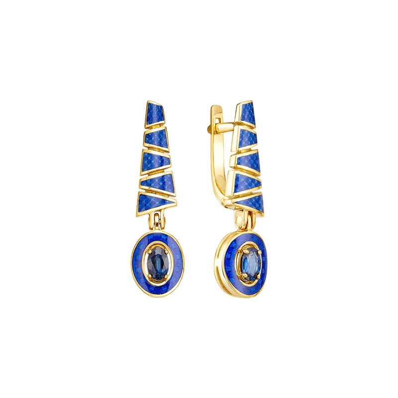 84010243-1.32-piramida Серьги Пирамида — изображение 1