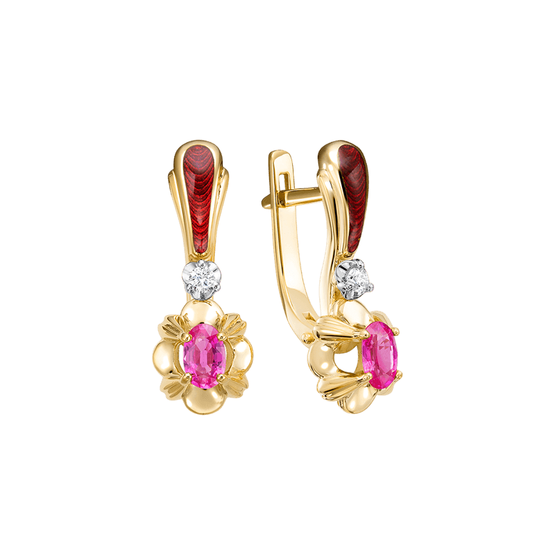 84010623.35-tulpan Серьги Тюльпан — изображение 1