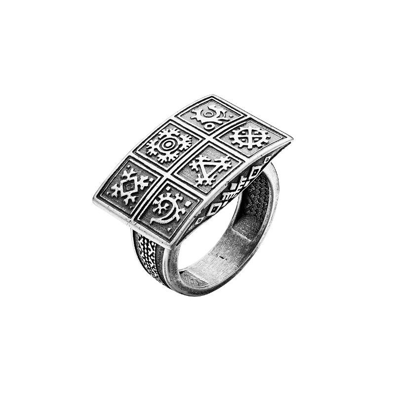 11000010-mixpr Кольцо микс прямоугольное — изображение 1